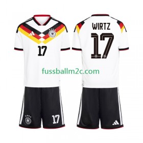 Fußballtrikots Deutschland Florian Wirtz 17 World Cup Kinder Heim Trikotsatz 2026